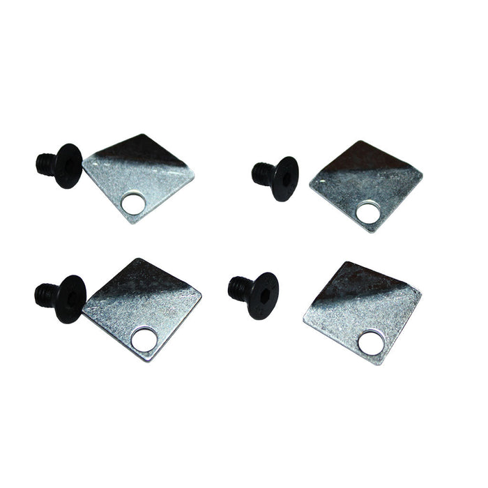 Olymberyl Olive Glass Clips and Screws